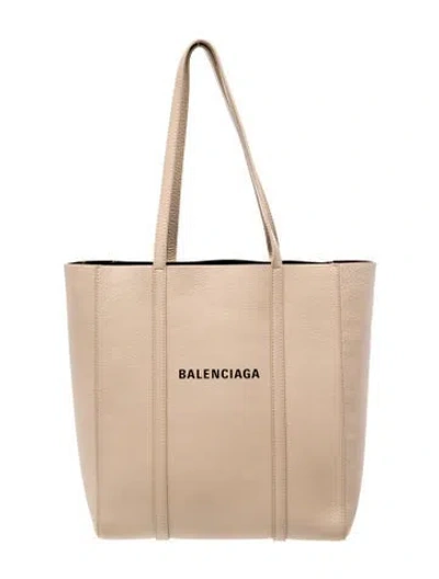 Pre-owned Balenciaga Leather Tote In Neutral