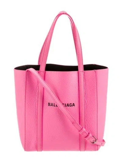 Pre-owned Balenciaga Leather Tote In Pink