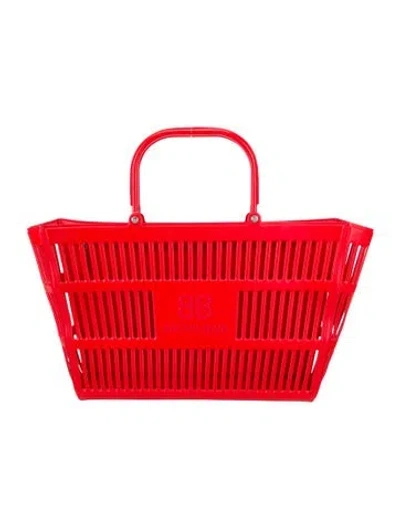 Pre-owned Balenciaga Leather Tote In Red