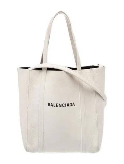 Pre-owned Balenciaga Leather Tote In White
