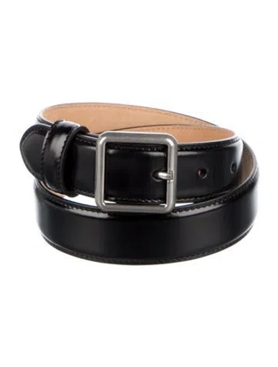 Pre-owned Balenciaga Leather Waist Belt In Black