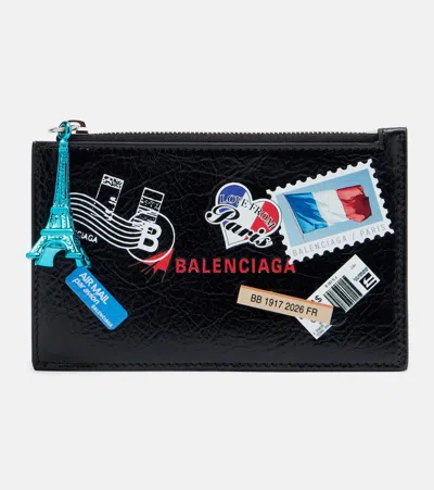 Balenciaga Leather Wallet In Multi