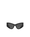 Balenciaga Led Frame Cat-eye Sunglasses In Black
