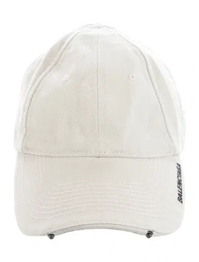 Pre-owned Balenciaga Led Light Baseball Hat In Neutral