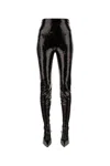 Balenciaga Sequinned Boot Leggings In Black