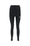 Balenciaga Reflective-logo Leggings In Black