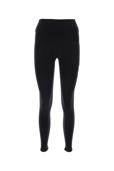 BALENCIAGA BALENCIAGA BLACK STRETCH NYLON LEGGINGS