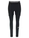 Balenciaga Black Under Armour Edition Layered Leggings In Black