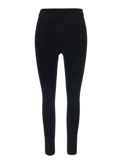 Balenciaga Leisure Leggings In Viscose Sporty Knit In Black