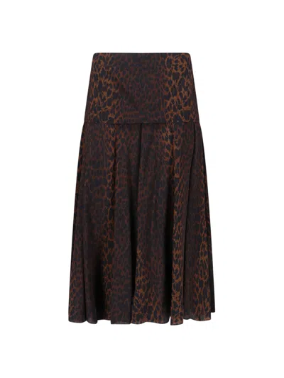BALENCIAGA LEOPARD-PRINT MAXI SKIRT