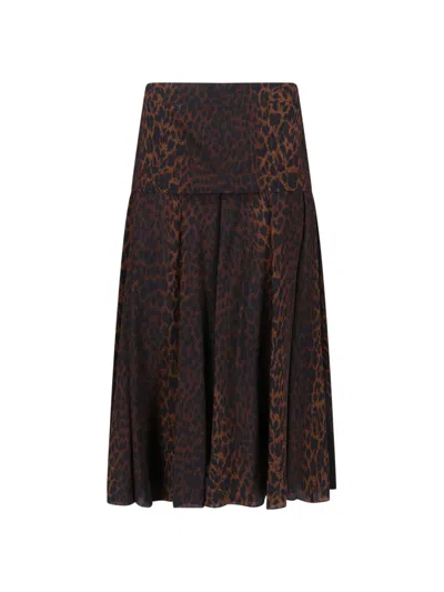 BALENCIAGA LEOPARD-PRINT MAXI SKIRT