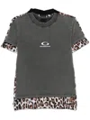 Balenciaga Leopard-print T-shirt In Brown