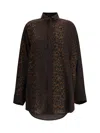 Balenciaga Tracksuit-style Silk-crepe Blouse