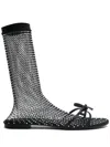 Balenciaga Leopold Boots In Black