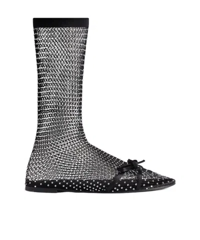 Balenciaga Leopold Boots In Black
