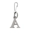 Balenciaga Letter Pattern Key Chain In Gray