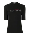 Balenciaga Letter Pattern T-shirt In Black