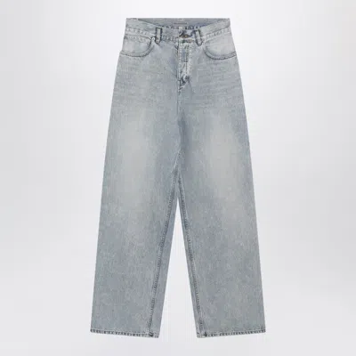 Balenciaga Light Blue Baggy Jeans In Multi