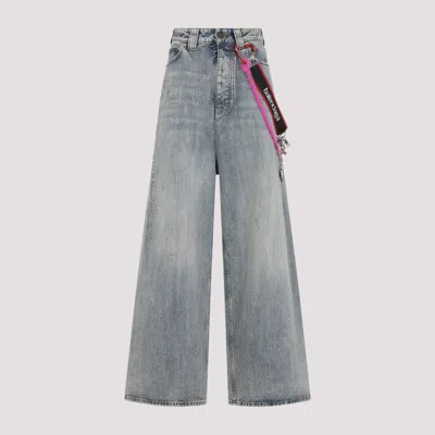 BALENCIAGA LIGHT BLUE CHARMS BAGGY JEANS