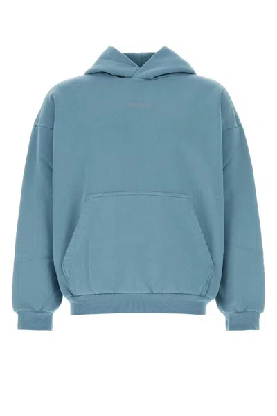 BALENCIAGA BALENCIAGA LIGHT-BLUE COTTON SWEATSHIRT