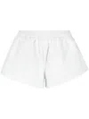 Balenciaga Light Blue Elastic Short In White