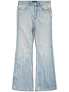 Balenciaga Flared Leg Jeans In Light Blue