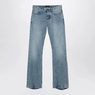 Balenciaga Light Blue Jeans With Distressed Hem Women