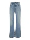 Balenciaga Mid-rise Flared Jeans In Blue