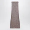 Balenciaga Sequin Embellished Maxi Skirt In Brown