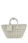 Balenciaga Bistro Xs Basket Tote Bag In Light Grey