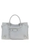Balenciaga Light Grey Le City Medium Satchel In Gray