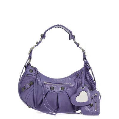 Balenciaga Light Purple Leather Le Cagole S Shoulder Bag