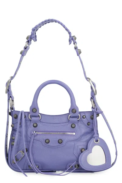 Balenciaga Light Purple Nappa Leather Neo Cagole S Handbag