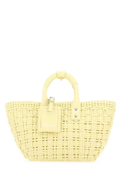 Balenciaga Structured Silhouette Xs Bistro Handbag In Yellow