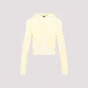 Balenciaga Fitted Zip-up Hoodie In Light Yellow