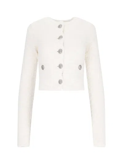 Balenciaga Lightweight Cotton-blend Stretch Sweater For Women In White