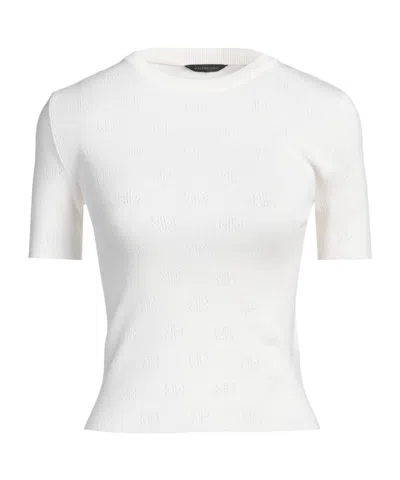 Balenciaga Lightweight Short-sleeve Knit Sweater In White