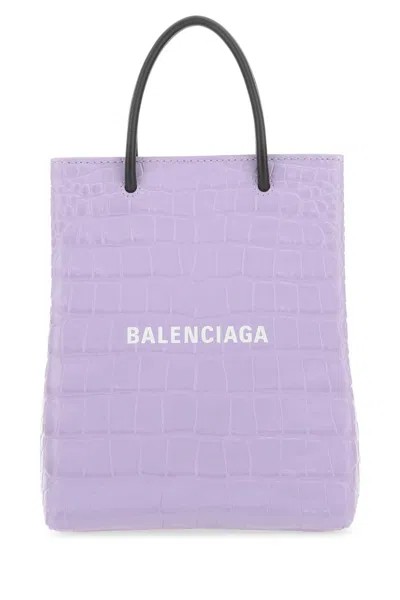 BALENCIAGA LILAC MINI CROSSBODY BAG