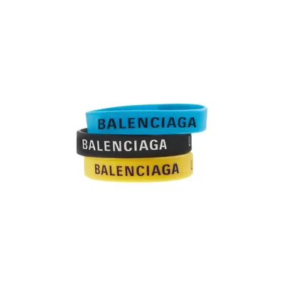 Balenciaga Limited Bracelet Set 3 In Black