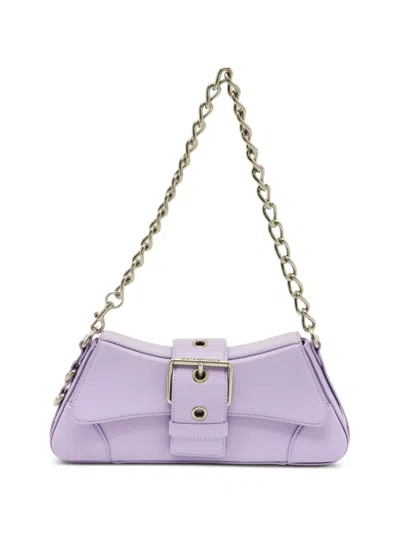 Pre-owned Balenciaga Lindsay Buckle Shoulder Bag In Purple