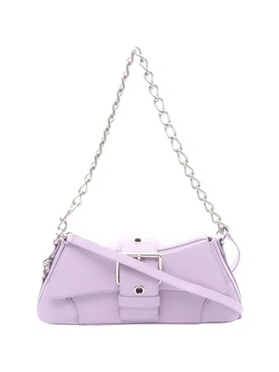 Pre-owned Balenciaga Lindsay Buckled Shoulder Bag In Purple