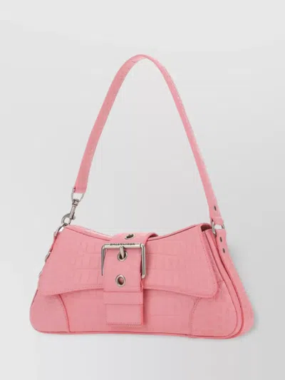 Balenciaga Lindsay M Leather Shoulder Bag In Pink