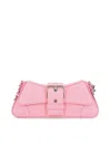 Balenciaga Borsetta A Tracolla Lindsay Con Tracolla E Lavorazione Coccodrillo Da Donna In Rosa Chiaro In Pink
