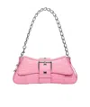 Balenciaga Borsetta A Tracolla Lindsay Con Tracolla E Lavorazione Coccodrillo Da Donna In Rosa Chiaro In Pink