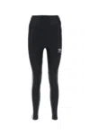 Balenciaga Reflective-logo Leggings In Black