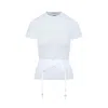 Balenciaga Lingerie T-shirt Lace Detail In White