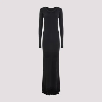 Balenciaga Lingerie Maxi Dress In Black ModeSens
