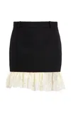 Balenciaga Women Lingerie Mini Tailored Skirt In Black