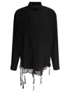 Balenciaga Black Lingerie Shirt In Black