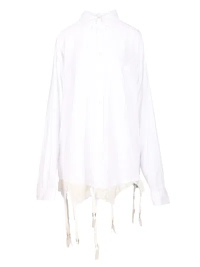 BALENCIAGA LINGERIE SHIRT SHIRTS WHITE
